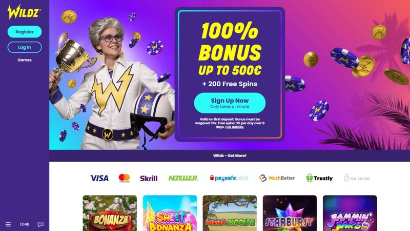 Wildzy casino live, wildzy casino retrait