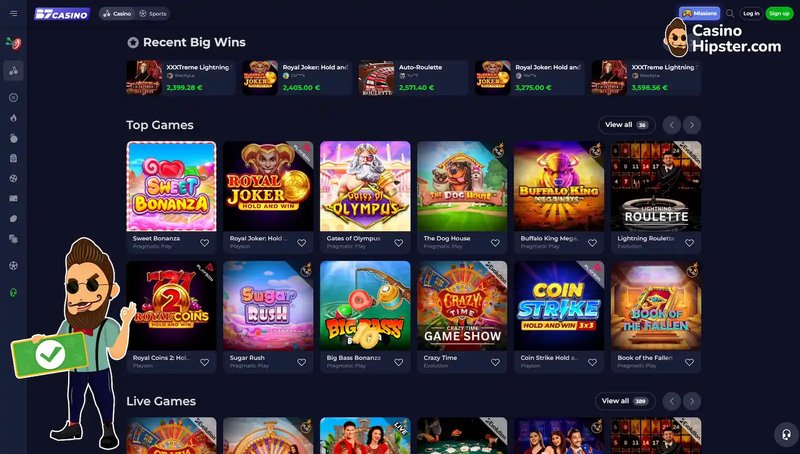 Overview of b7 casino nederland